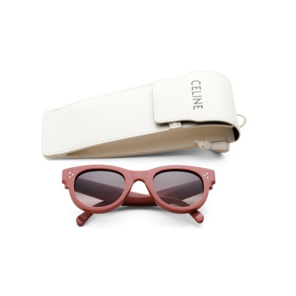 CELINE Shiny Pink 48mm Round Sunglasses - Picture 1 of 2
